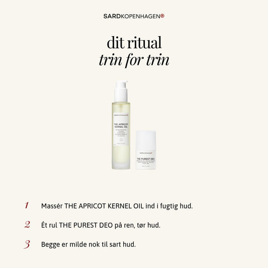 Sådan bruger du ESSENTIAL SENSITIVE BODY – 3 trin