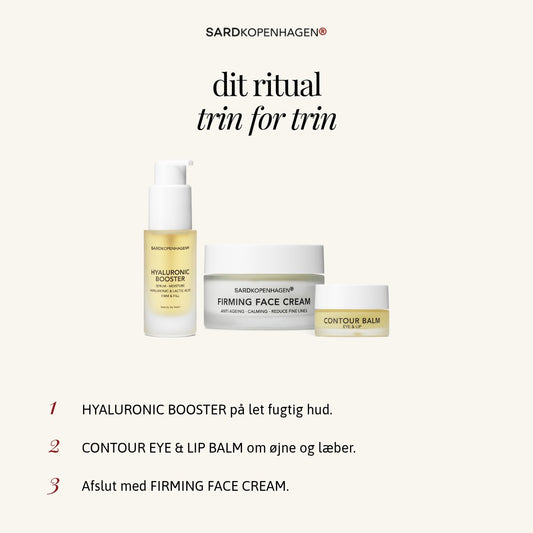 Sådan bruger du ESSENTIAL FACE – 3 trin