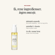 Ingredienser i THE PURE ARGAN OIL: økologisk arganolie, naturligt E-vitamin, én olie, mange brug – SARDKOPENHAGEN