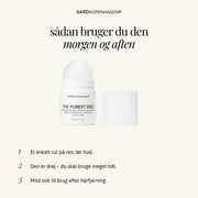 Sådan bruger du THE PUREST DEO CREME DEO ROLL-ON – 3 trin – SARDKOPENHAGEN